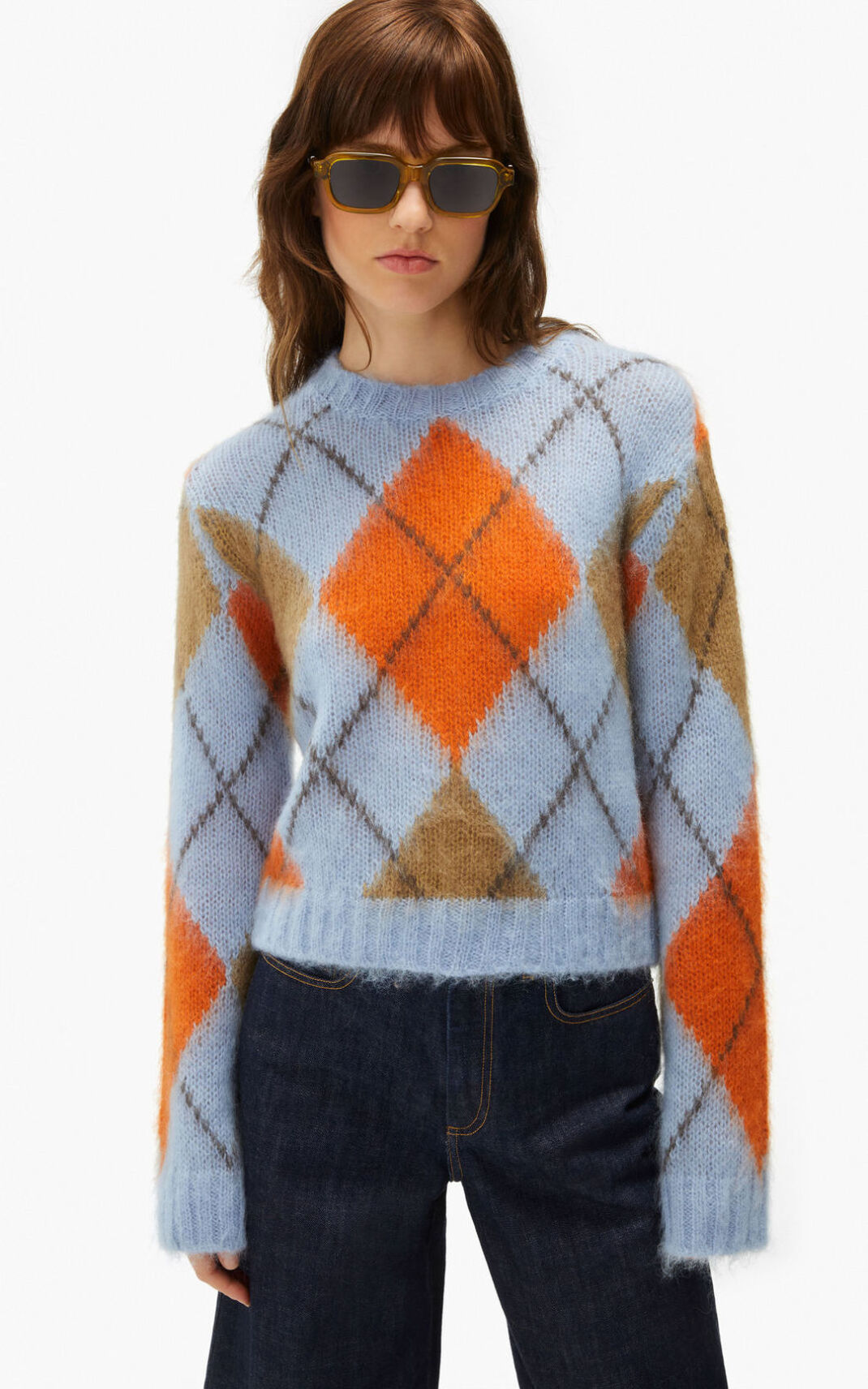 Kenzo Argyle wool πουλόβερ γυναικεια πορτοκαλι | GR267537